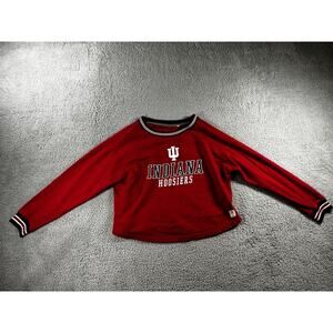 Indiana Hoosiers Sweatshirt Women Medium Graphic Long‎ Sleeve Collegiate y2k